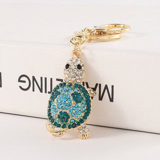 Wholesale Alloy Turtle Rhinestone Keychain